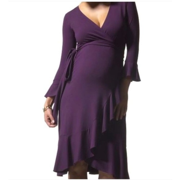 Isabella Oliver Dresses & Skirts - Isabella Oliver ruffle wrap dress